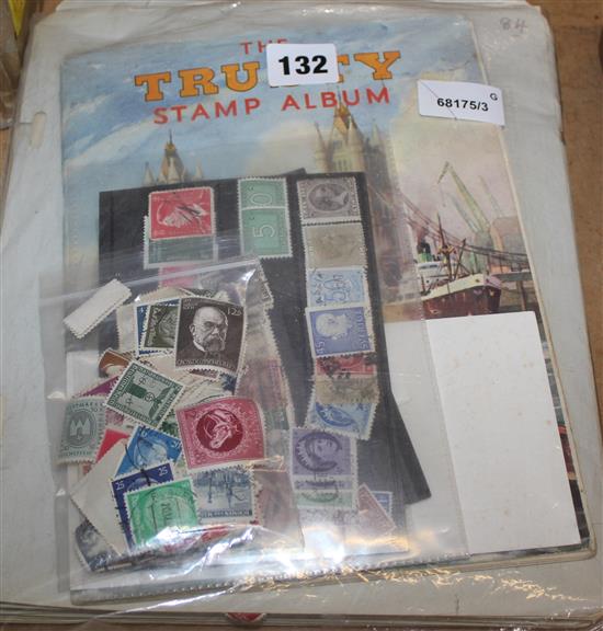 STAMPS, inc Gibraltar, Malta, S. Africa, N.Z., India, Australia, USA (c. 100 loose pages & small album)